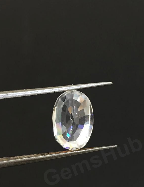 4.78 ct Natural White Zircon